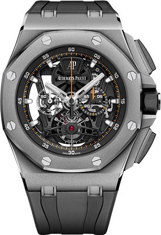 Review 26407TI.GG.A002CA.01 Fake Audemars Piguet Royal Oak Offshore Tourbillon Chronograph 44 mm watch